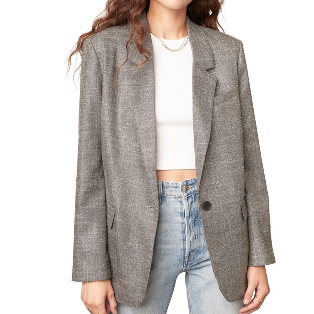 Bb Dakota Hot Shot Blazer in Silver